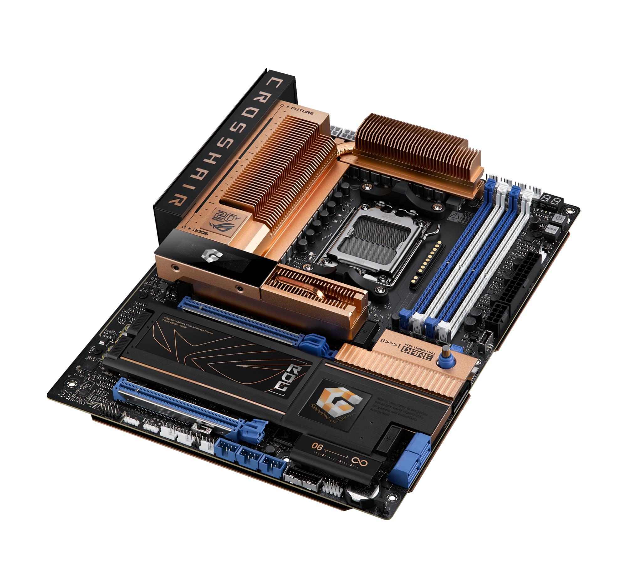 Mainboard ASUS AMD X870E Socket AM5 ATX RAM DDR5-SDRAM 4xSlots Wi-Fi Yes Bluetooth Yes 5xNumber of M.2 (M) slots ROGCROSSHAIR2006 - Image 7