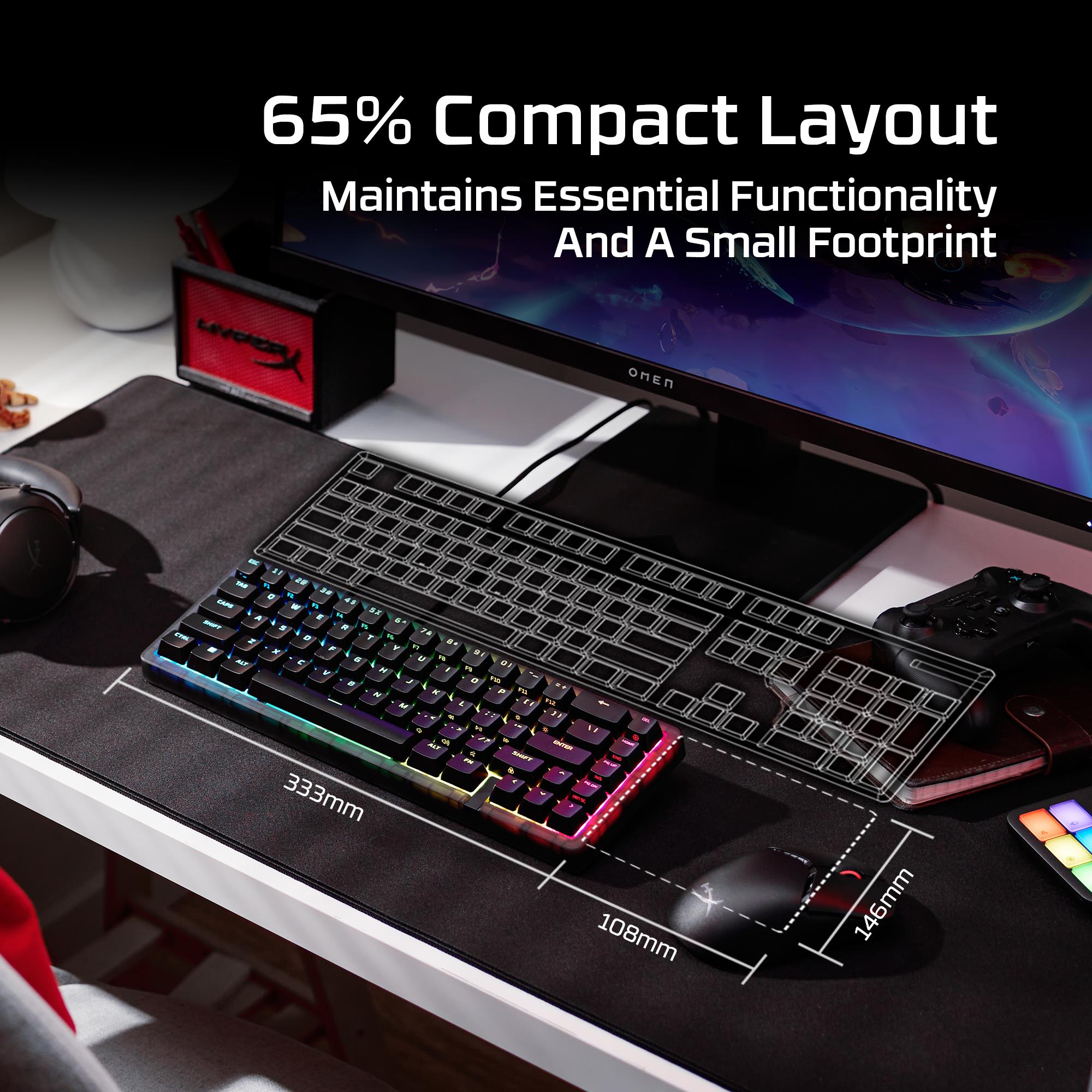 KEYBOARD ORIGINS 2 65 RGB/BLACK B4QS3AA#ABA HYPERX - Image 9