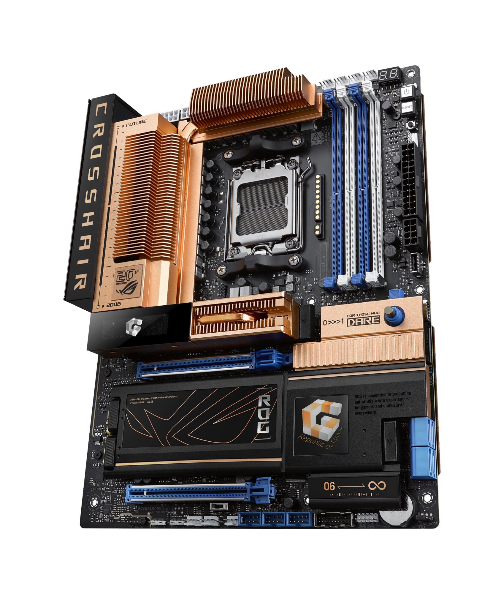 Mainboard ASUS AMD X870E Socket AM5 ATX RAM DDR5-SDRAM 4xSlots Wi-Fi Yes Bluetooth Yes 5xNumber of M.2 (M) slots ROGCROSSHAIR2006 - Image 5