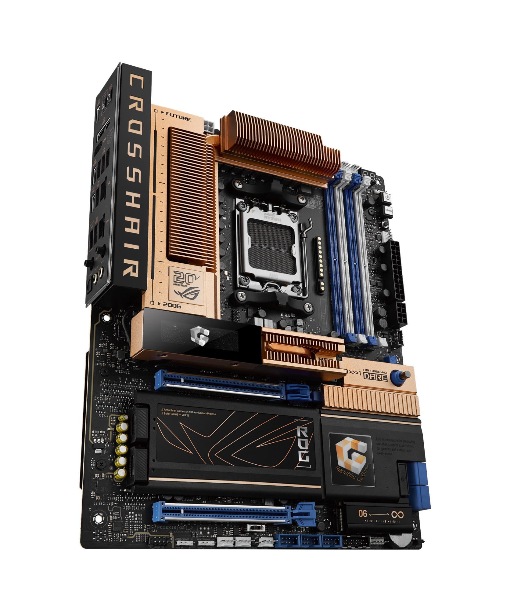 Mainboard ASUS AMD X870E Socket AM5 ATX RAM DDR5-SDRAM 4xSlots Wi-Fi Yes Bluetooth Yes 5xNumber of M.2 (M) slots ROGCROSSHAIR2006 - Image 6